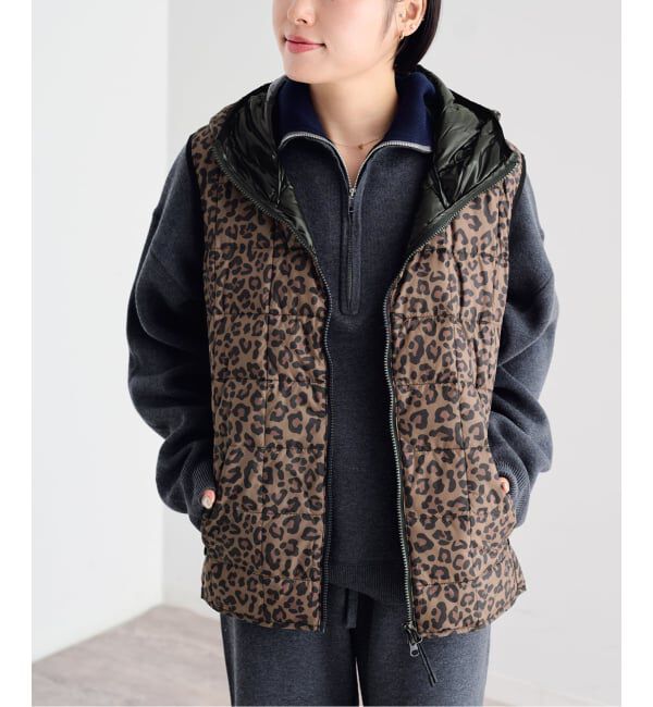 U by SPICK&SPAN「《予約》TAION / タイオン HOOD W-ZIP DOWN VEST」|ダウン|