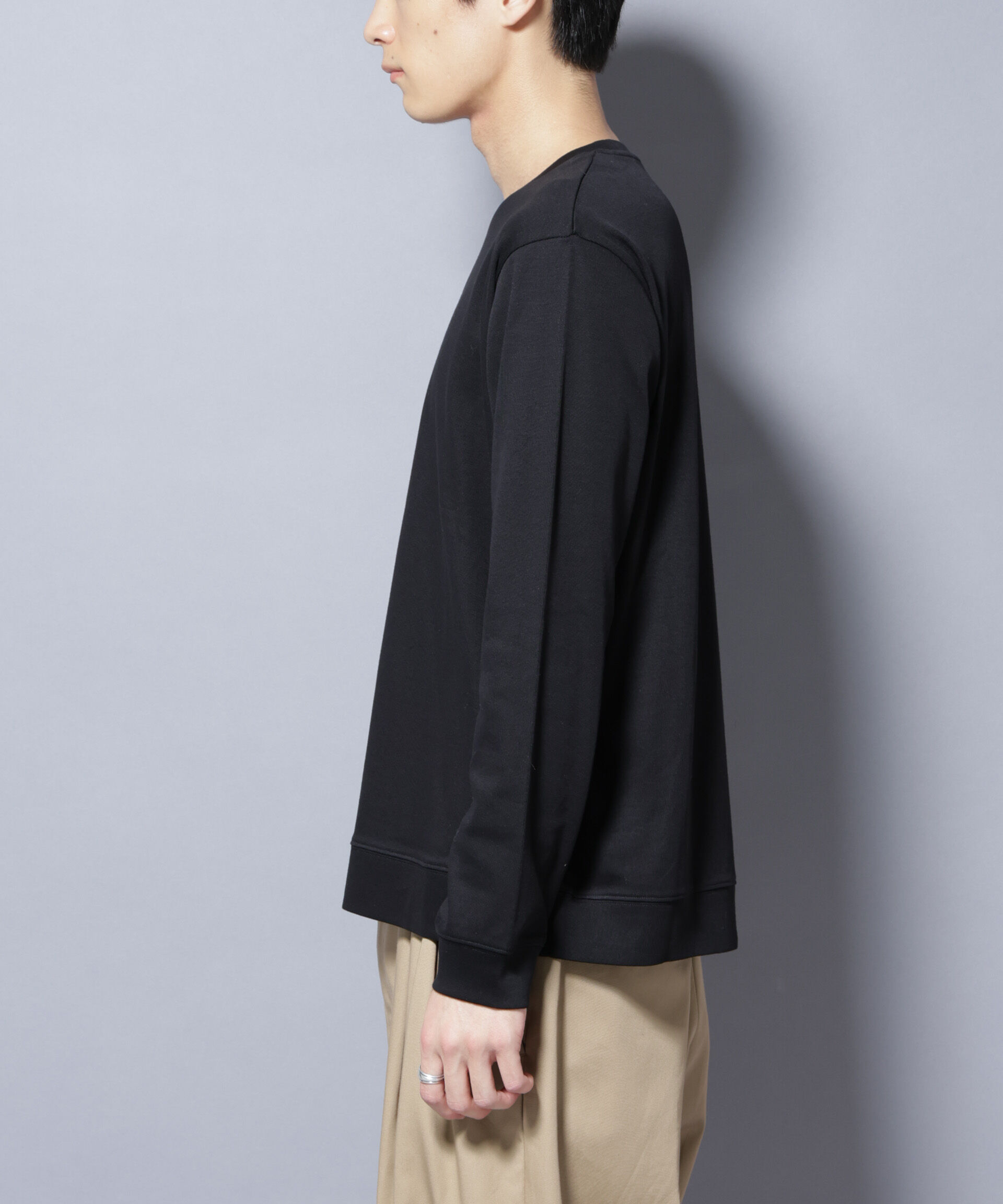 NANO universe「「FORMAL JERSEY」 クルーネックカットソー長袖」|Tシャツ・カットソー|