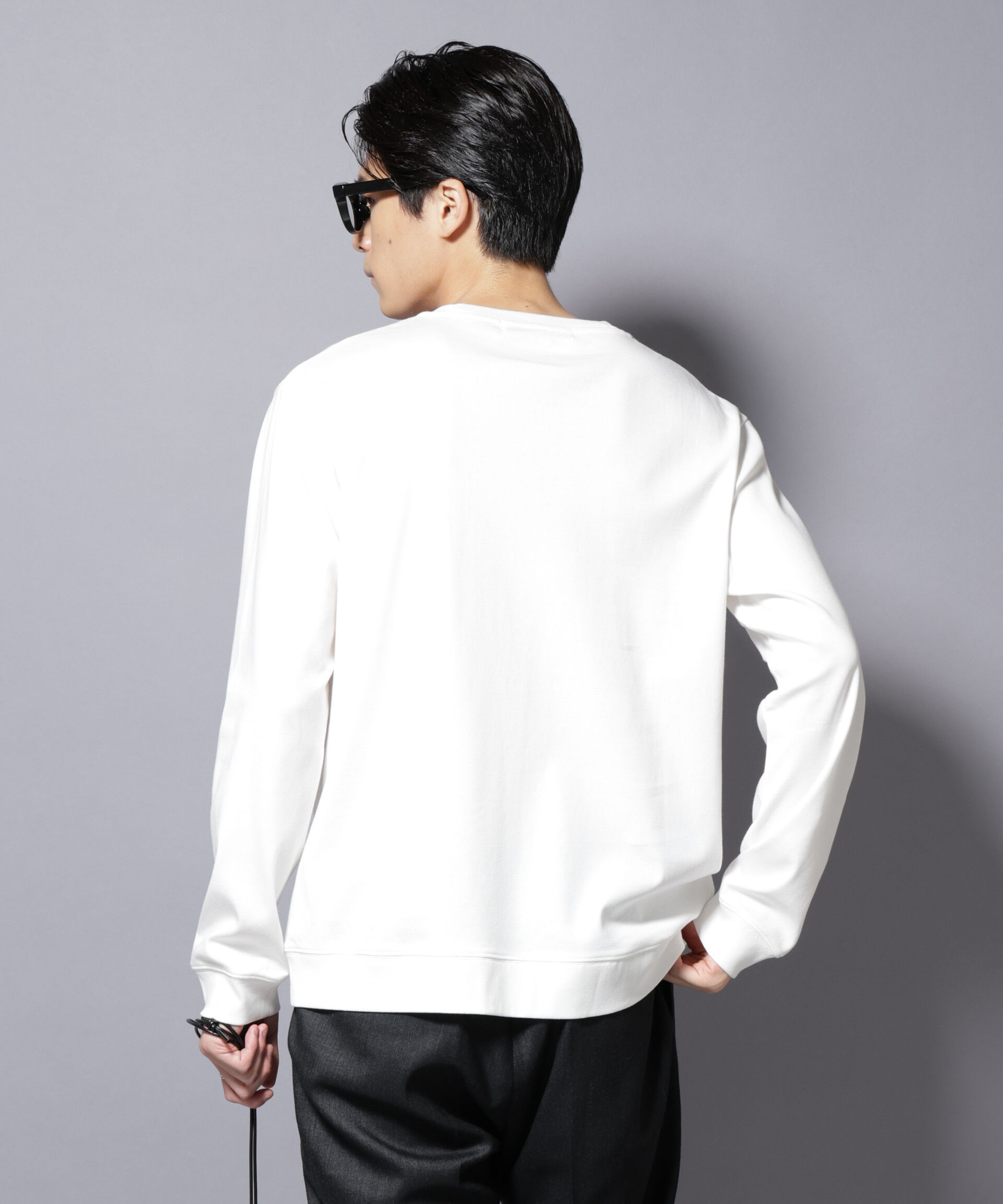 NANO universe「「FORMAL JERSEY」 クルーネックカットソー長袖」|Tシャツ・カットソー|