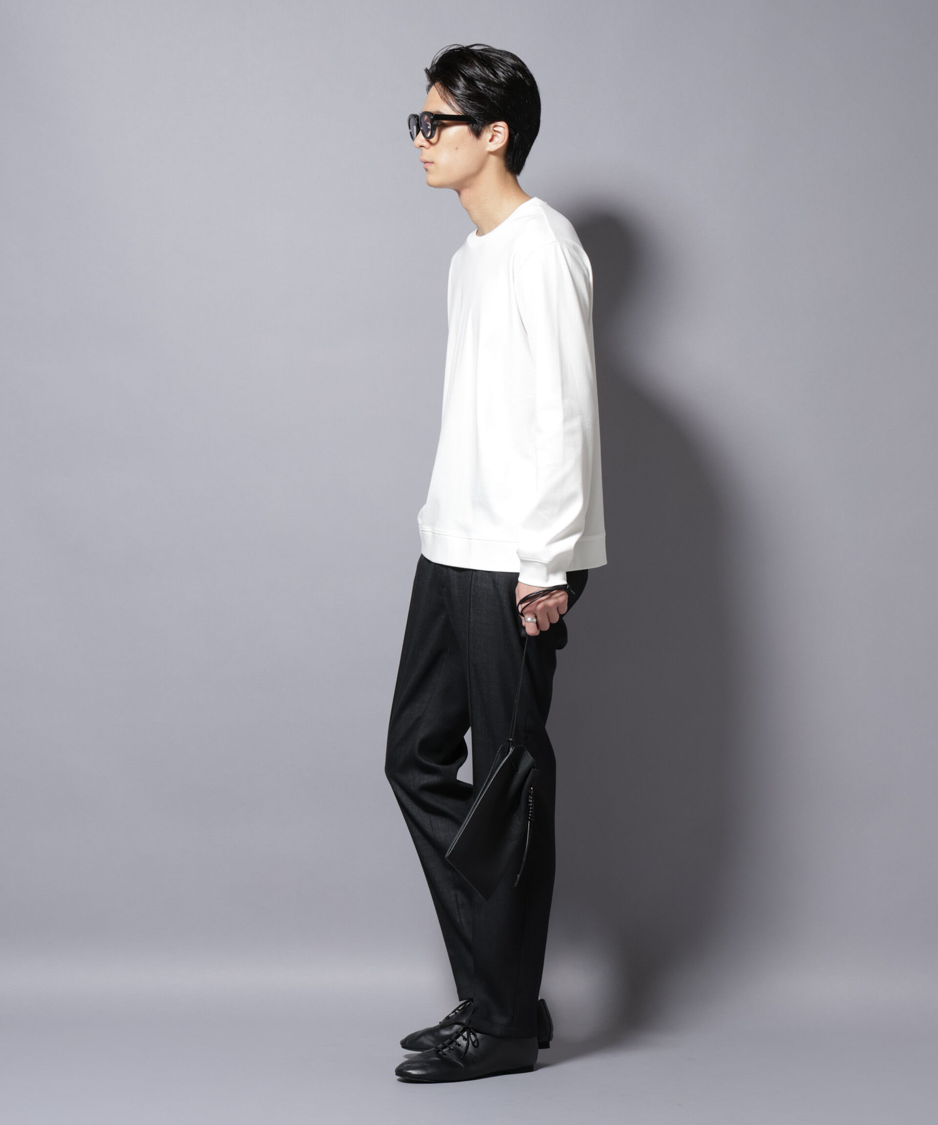 NANO universe「「FORMAL JERSEY」 クルーネックカットソー長袖」|Tシャツ・カットソー|
