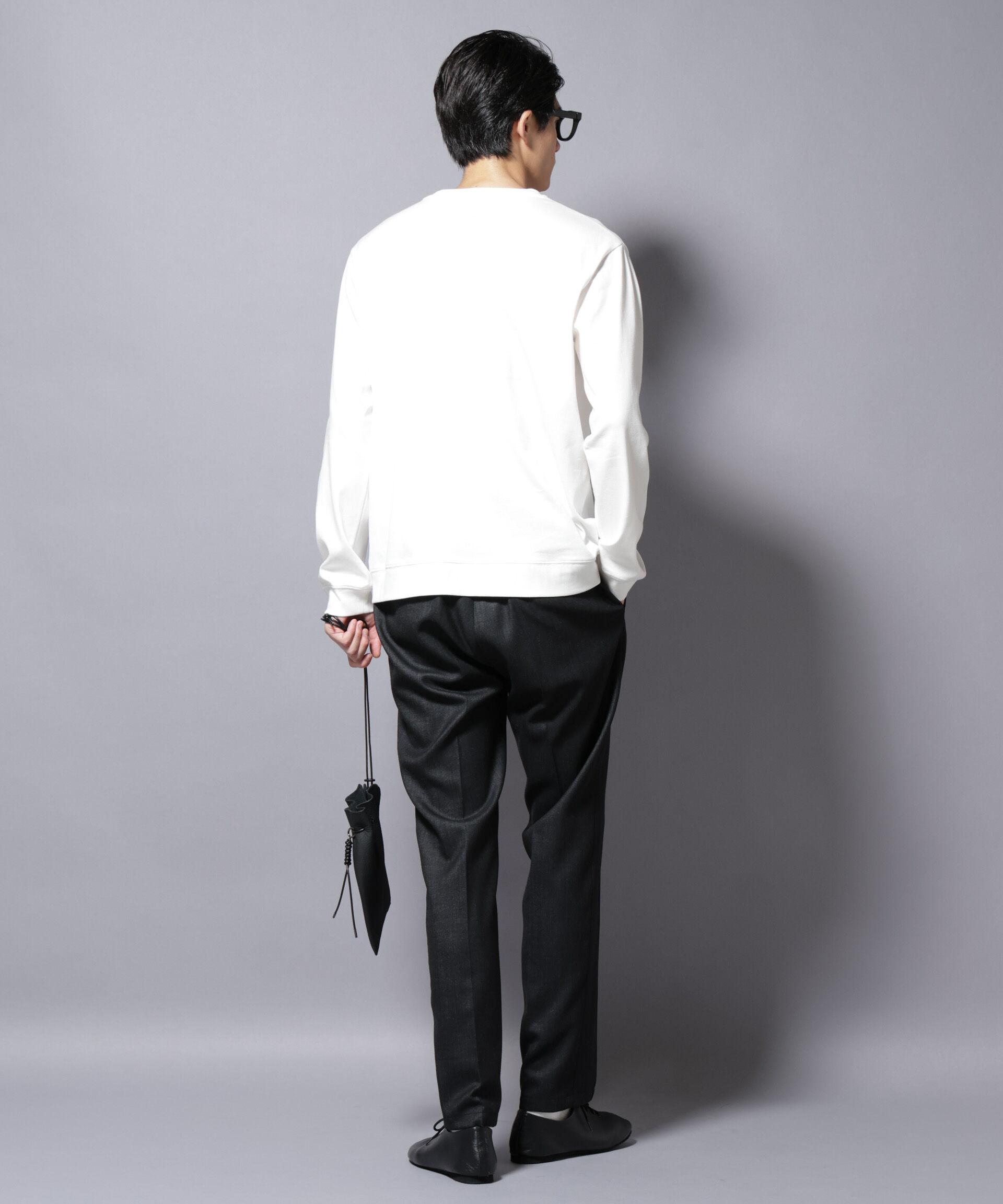 NANO universe「「FORMAL JERSEY」 クルーネックカットソー長袖」|Tシャツ・カットソー|