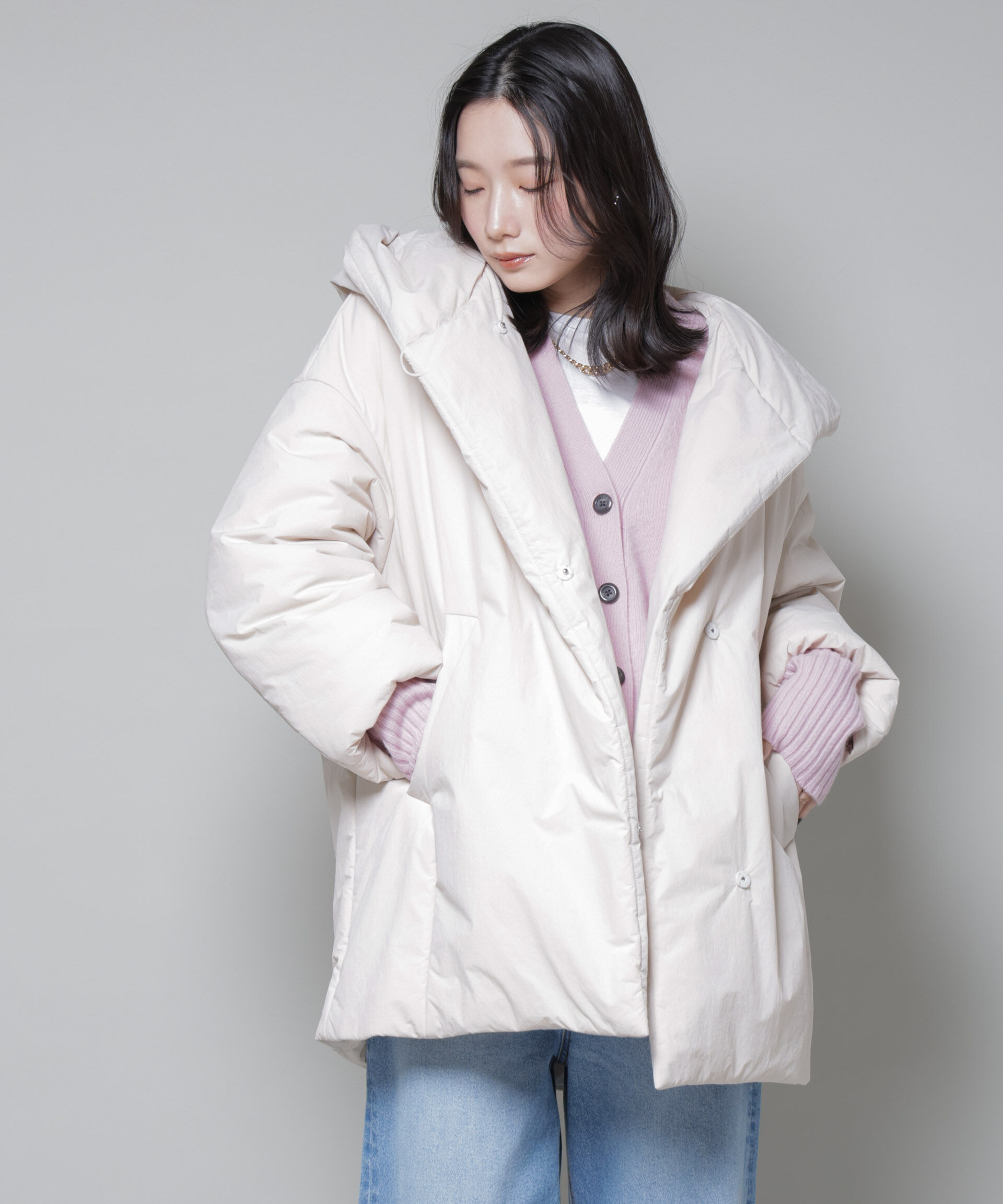 NANO universe「ETHERMALOFT(R)AEROGEL 中綿フードコクーンコート」|その他|