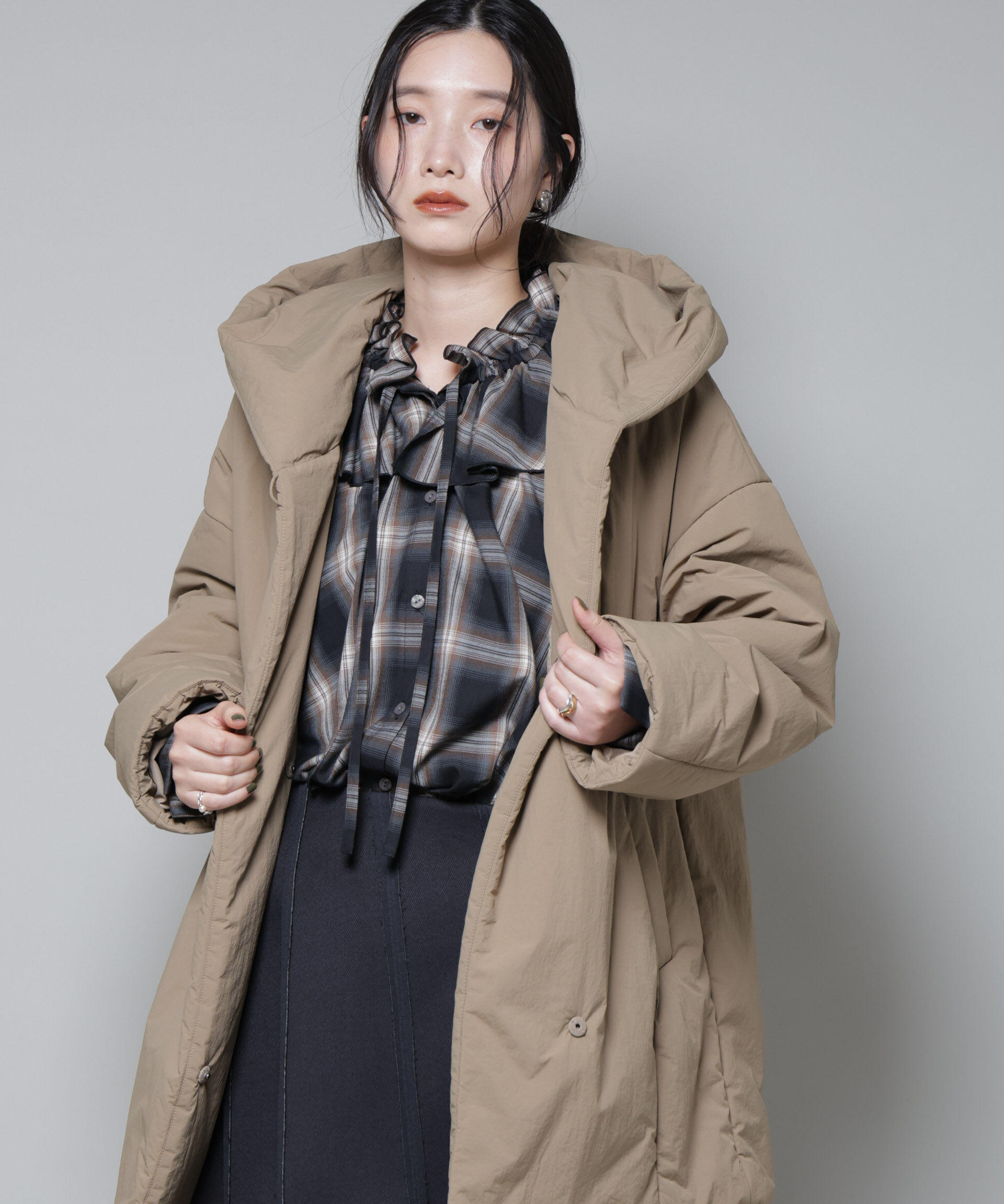 NANO universe「ETHERMALOFT(R)AEROGEL 中綿フードコクーンコート」|その他|