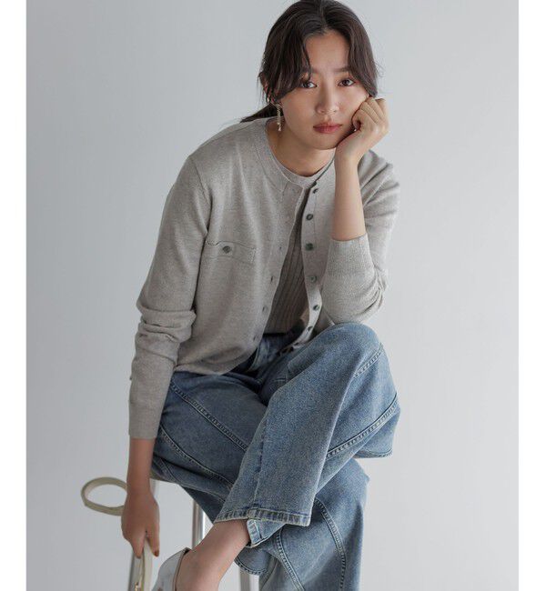 組曲「【美人LABコラボ・ご好評につき追加販売 / 新色追加】ブリングニットアンサンブル」|カーディガン|