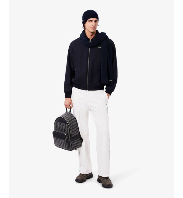 LACOSTE「ウールブレンドニットマフラー＆ビーニーギフトセット」|その他|