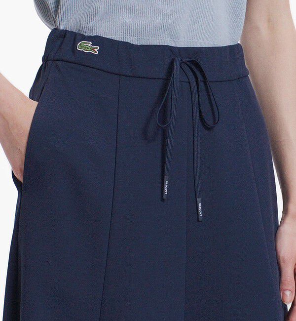 LACOSTE「ダブルフェイス マーメイドスカート」|フレア|