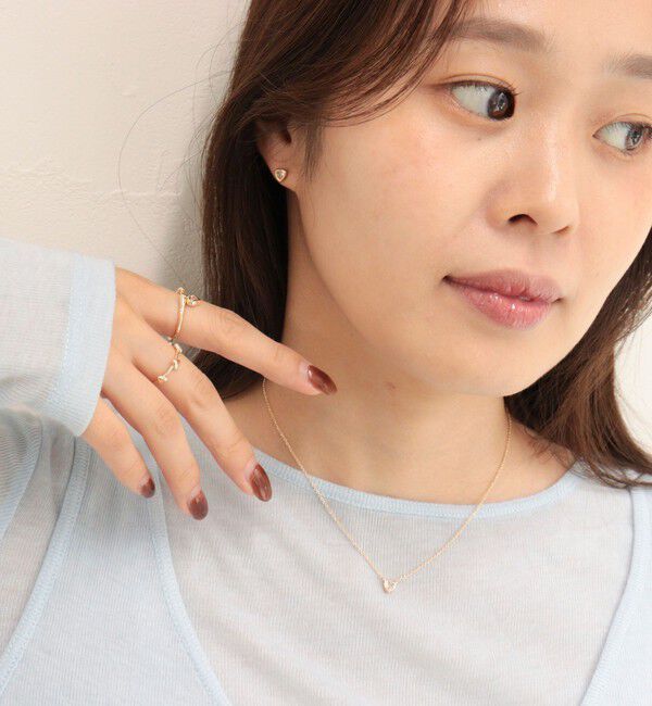 fredy emue「プチハートビジューネックレス」|ネックレス|