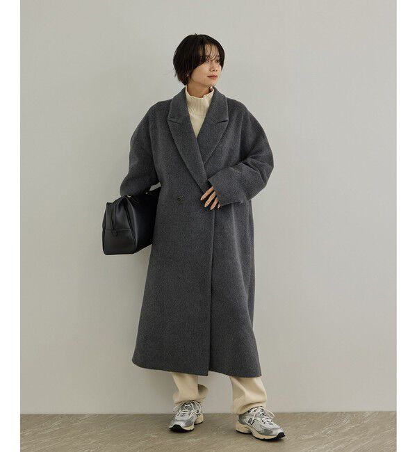 SALON adam et rope'「MTR アルパカシャギーロングコート / 軽量」|チェスターコート|