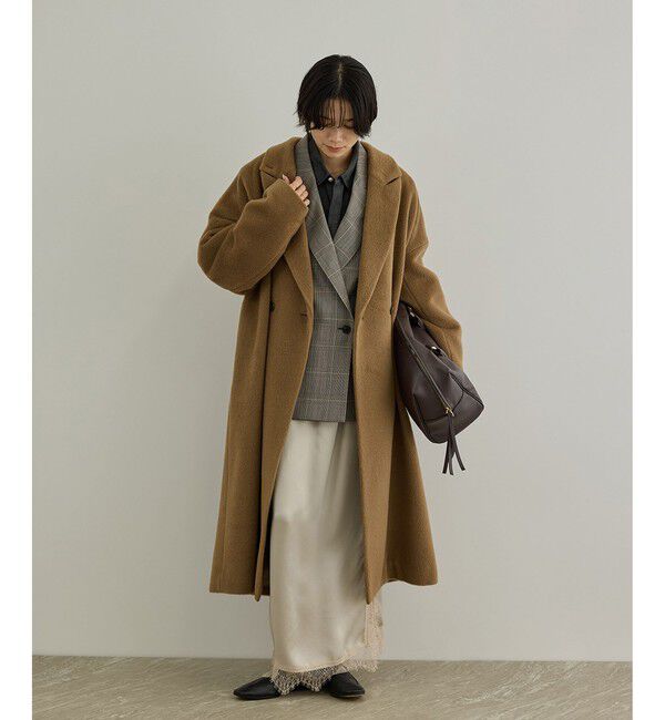 SALON adam et rope'「MTR アルパカシャギーロングコート / 軽量」|チェスターコート|