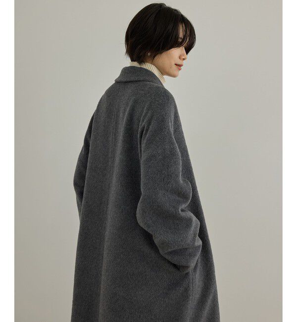 SALON adam et rope'「MTR アルパカシャギーロングコート / 軽量」|チェスターコート|