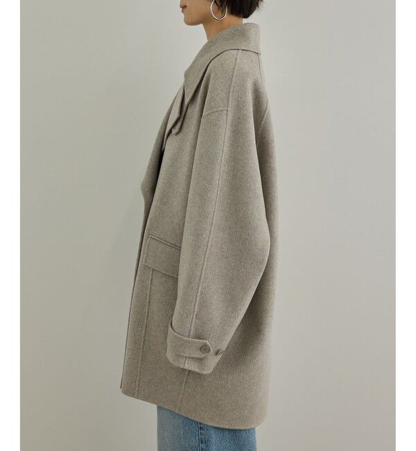 SALON adam et rope'「シャルムリバーショートPコート」|ピーコート|