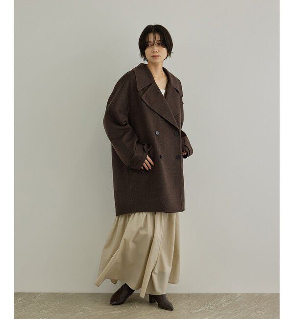 SALON adam et rope'「シャルムリバーショートPコート」|ピーコート|
