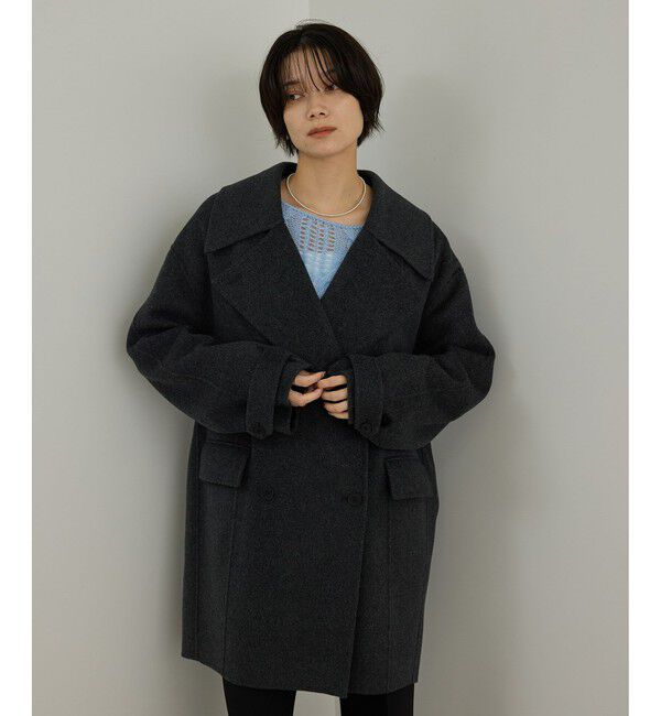 SALON adam et rope'「シャルムリバーショートPコート」|ピーコート|