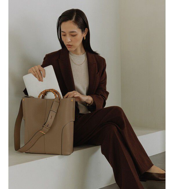 E'POR「【E'POR】BAMBOO BAG Large/A4対応・通勤・26SS」|トートバッグ|