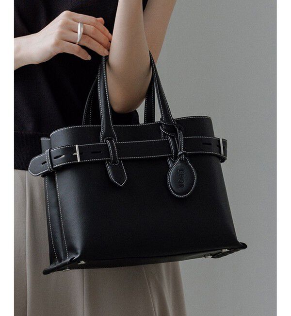 E'POR「【E'POR】A BAG Medium/通勤・26AW」|ハンドバッグ|ブラック(01)