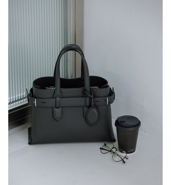 E'POR「【E'POR】A BAG Medium/通勤・26AW」|ハンドバッグ|チャコール(06)