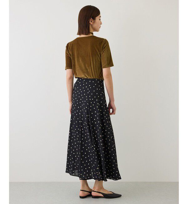 ROPE「【J'aDoRe・一部店舗限定サイズ】紐チョーカー付きシアーベロアTシャツ/イージーケア」|Tシャツ・カットソー|