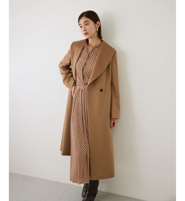 ROPE「プレミアムカシミヤショールカラーコート【一部J'aDoRe限定カラー】/逸品・26AW」|ステンカラーコート|