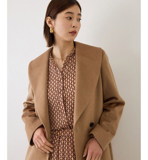 ROPE「プレミアムカシミヤショールカラーコート【一部J'aDoRe限定カラー】/逸品・26AW」|ステンカラーコート|