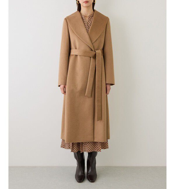 ROPE「プレミアムカシミヤショールカラーコート【一部J'aDoRe限定カラー】/逸品・26AW」|ステンカラーコート|