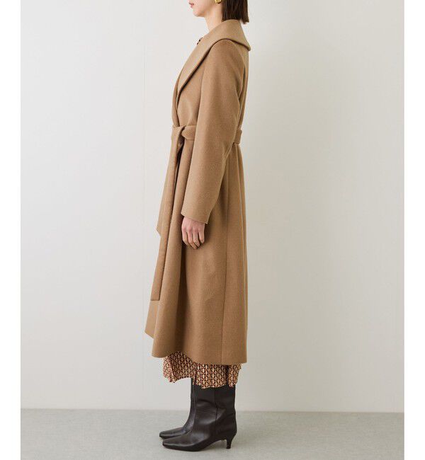ROPE「プレミアムカシミヤショールカラーコート【一部J'aDoRe限定カラー】/逸品・26AW」|ステンカラーコート|