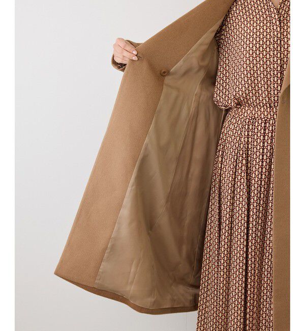ROPE「プレミアムカシミヤショールカラーコート【一部J'aDoRe限定カラー】/逸品・26AW」|ステンカラーコート|