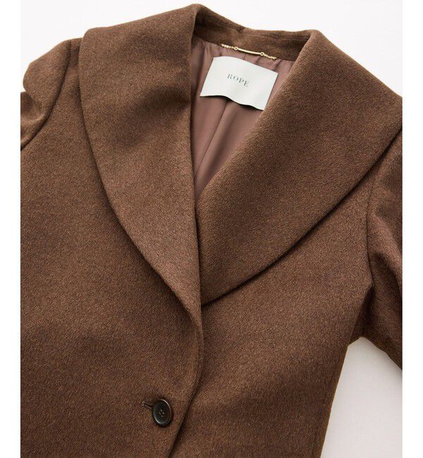 ROPE「プレミアムカシミヤショールカラーコート【一部J'aDoRe限定カラー】/逸品・26AW」|ステンカラーコート|