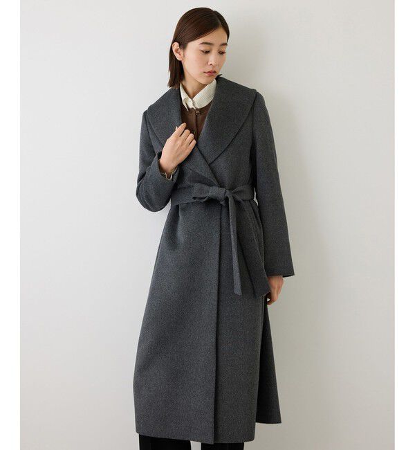 ROPE「プレミアムカシミヤショールカラーコート【一部J'aDoRe限定カラー】/逸品・26AW」|ステンカラーコート|