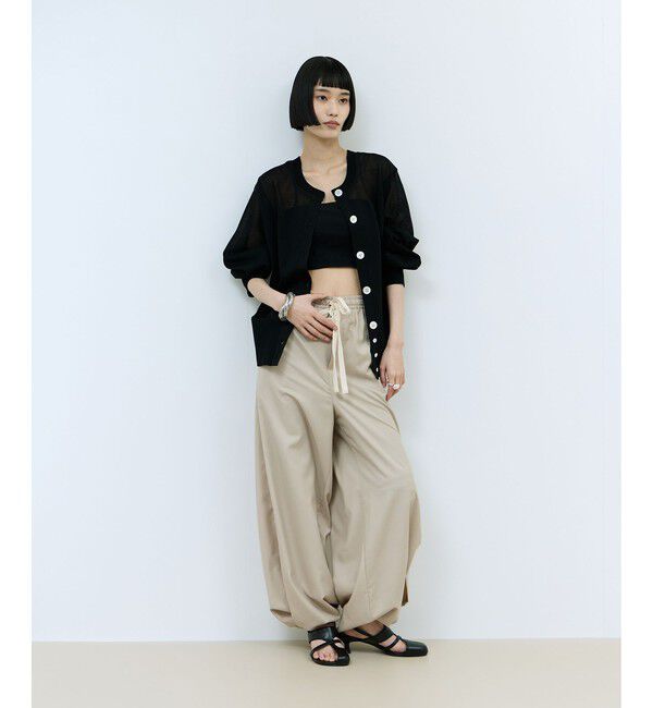 ADAM ET ROPE'「【WEB限定】シアークルーネックカーディガン」|カーディガン|