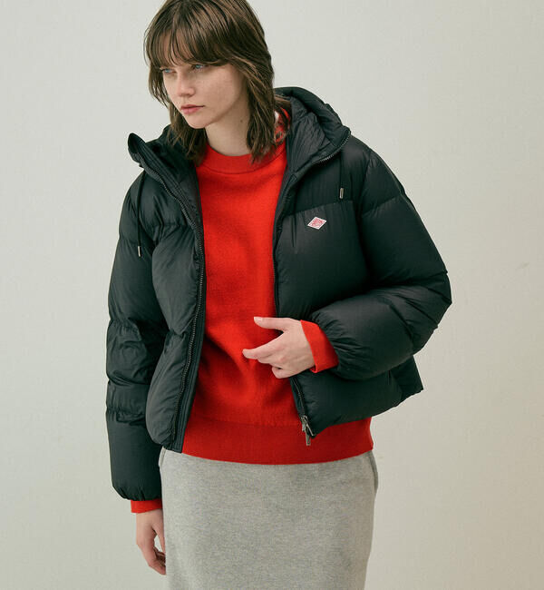 DANTON「DANTON | ナイロンリップストップ ダウンフードジャケット WOMEN」|ダウン|