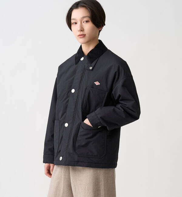 DANTON「DANTON | 中綿ナイロン カバーオールジャケット WOMEN」|ダウン|