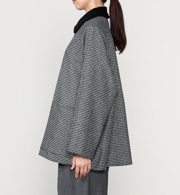  「TICCA | 〈別注〉 リバーシブル ショートコート WOMEN」|ステンカラーコート|