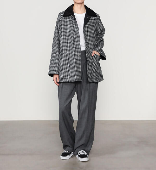  「TICCA | 〈別注〉 リバーシブル ショートコート WOMEN」|ステンカラーコート|