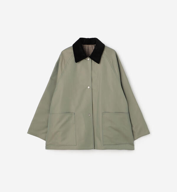 「TICCA | 〈別注〉 リバーシブル ショートコート WOMEN」|ステンカラーコート|KHAKI系1
