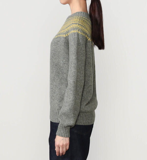 Morris & Sons「MORRIS & SONS | ジーロンラム チャンキーノルディックセーター WOMEN」|ニット・セーター|