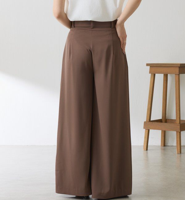  「《再入荷決定！SNSで人気》【Nuel/ヌエル】 2WAYハイウエストパンツ」|スラックス|