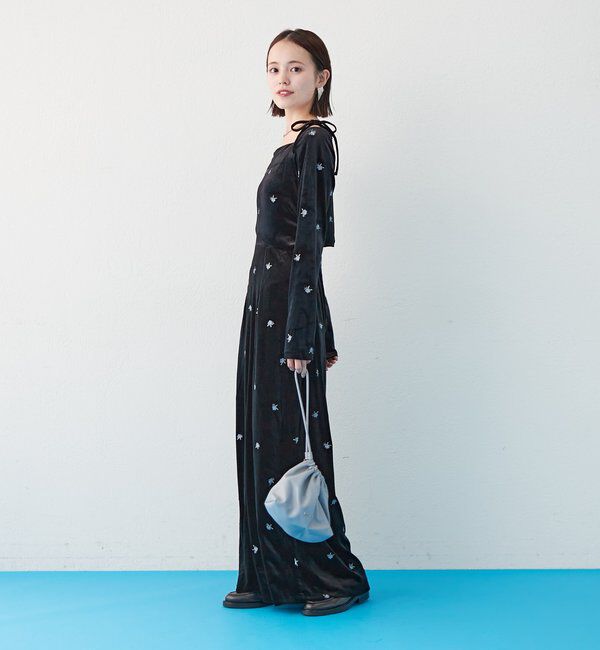  「《WEB限定》26AWフラワーベロアワンピース」|ワンピース|