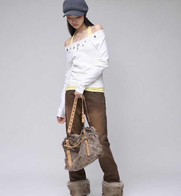  「【26AW LOOK掲載品番】2wayラギッドファーデニム」|デニム|