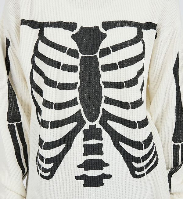 ABAHOUSE「【Healthknit / ヘルスニット】サーマルニット ワッフル ボーンズプリ」|スウェット・ジャージ|
