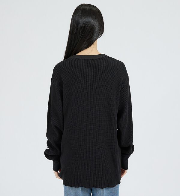 ABAHOUSE「【Healthknit / ヘルスニット】サーマルニット ワッフル ボーンズプリ」|スウェット・ジャージ|