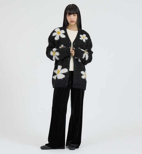 ABAHOUSE「【TOWNCRAFT/タウンクラフト】MOHAIR SHAGGY JACQUAR」|カーディガン|