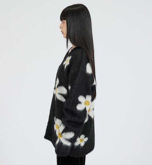 ABAHOUSE「【TOWNCRAFT/タウンクラフト】MOHAIR SHAGGY JACQUAR」|カーディガン|