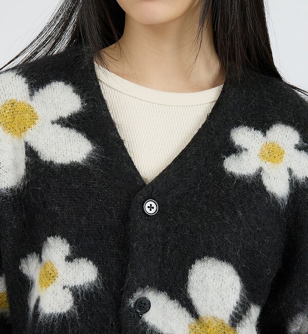 ABAHOUSE「【TOWNCRAFT/タウンクラフト】MOHAIR SHAGGY JACQUAR」|カーディガン|