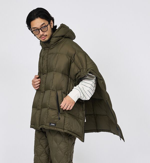 ABAHOUSE「【TAION / タイオン】マウンテン フライフロント パッカブル ボリュームダ」|ダウン|
