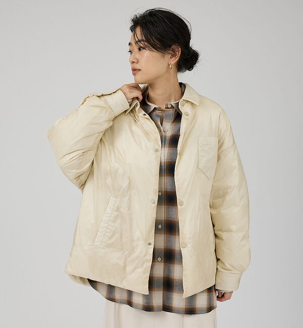 Rouge vif「【upper hights/アッパーハイツ】GENEVE ダウンシャツブルゾン」|ダウン|