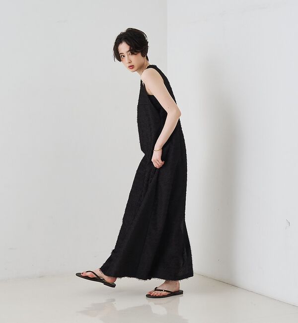 Rouge vif「カットジャガードシアーノスリーブワンピース」|ワンピース|