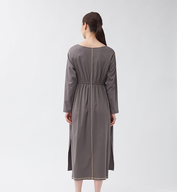 qualite「【WEB・一部店舗限定】ハイポイントギャザーワンピース」|ワンピース|