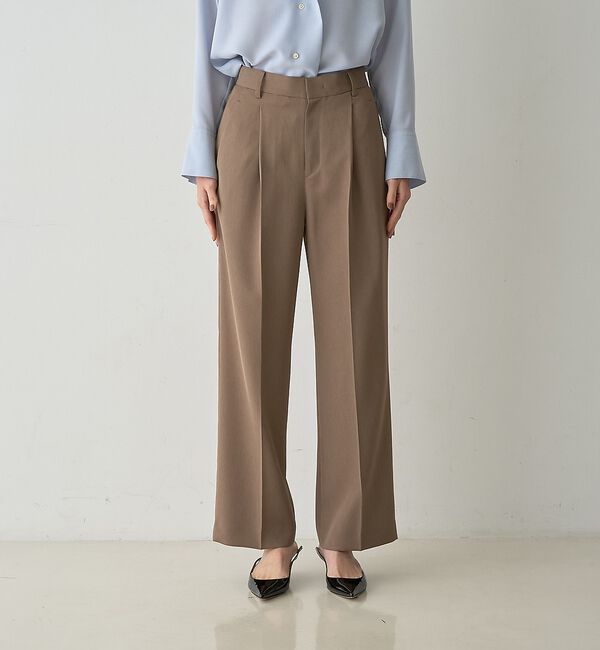 qualite「タックストレートパンツ」|その他|