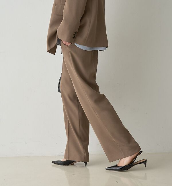 qualite「タックストレートパンツ」|その他|