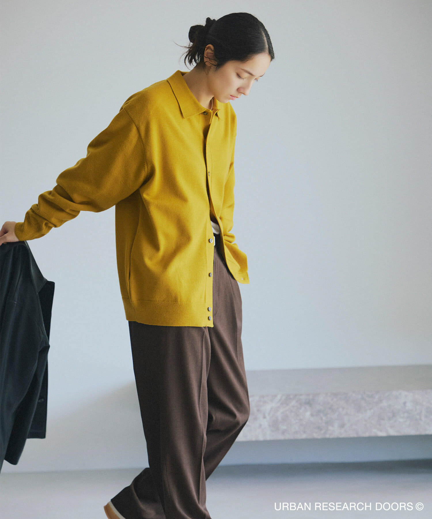 URBAN RESEARCH DOORS「『XLｻｲｽﾞ/WEB限定/仁村紗和さん着用』『UR TECH 200日ﾆｯﾄ』ｼｬﾂ ｶｰ」|カーディガン|